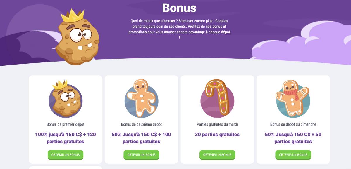 casino cookie bonus